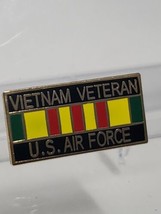 US Air Force Vietnam Veteran Ribbon Hat  Lapel Pin - $6.92