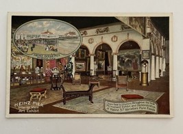 Heinz Pier Interior View Art Exhibit Atlantic City Postcard Advertising - £7.73 GBP