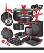 NutriChef Kitchenware Pots &amp; Pans- 21 Pcs. Set Non-Stick Bakeware with U... - £113.78 GBP