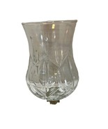 Homco Home Interior Clear Cut Glass Single Candle Votive Globe 5.5&quot; Tall... - £7.44 GBP