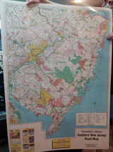 Southern New Jersey Laminated Wall Map (F) - £37.28 GBP