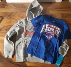 Boise State Broncos T Shirt &amp; Hoodie  Size 8 Youth Small NCAA Gen 2 - £23.54 GBP