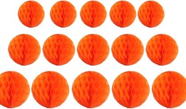 15pcs Honeycomb Balls Decorations 4&#39;&#39; 6&#39;&#39; 8&#39;&#39; Party Honeycomb Ball Flower Tissue - £22.90 GBP