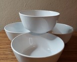 4 Ikea Stoneware 12011 Soup Cereal Bowls - Glossy White 5¾” - £11.94 GBP