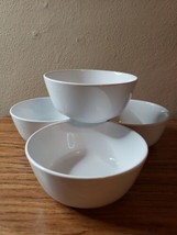 4 Ikea Stoneware 12011 Soup Cereal Bowls - Glossy White 5¾” - £12.01 GBP