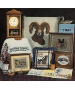 Cross Stitch Mountain Lion Big Horn Sheep Crested Wood Duck Dad&#39;s Chair ... - €11,20 EUR