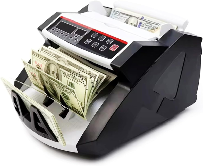 , Dollar, Euro UV/MG/IR/MT Counterfeit Detection Bill Counter, Cash Coun... - $167.21