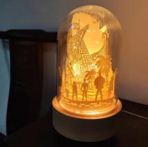 One Piece paper carving lamp with Glass Cover, light and shadow paper lamp - £77.90 GBP