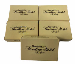 Marriott Pavilion Hotel Soaps Vintage Set Lot 5 in Box Unused NEW St. Louis - £11.18 GBP