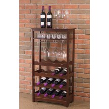 16 Bottle Wine Racks Free tanding Floor Unit with a Table Top for erving... - £101.98 GBP