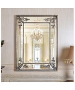Luxury Baroque Silver Wall Mirror - $2,181.49 CAD