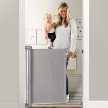 Baby Gate Retractable Baby Gate or Dog Gate Easy to USE for 33&quot; Tall Ext... - £73.00 GBP