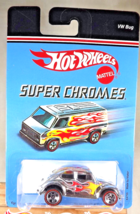 2006 Hot Wheels Target Super Chromes VW BUG Chrome w/Red Line Chrome 5 Spokes - $25.25