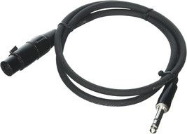 1/4-Inch Trs To Xlr (Female) Roland Black Series Interconnect Cable, 3 F... - £28.31 GBP