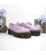 Dr. Martens Quad II Lilac Leather Lace Up Loafer Oxford Shoes 7 NIB - €127,73 EUR