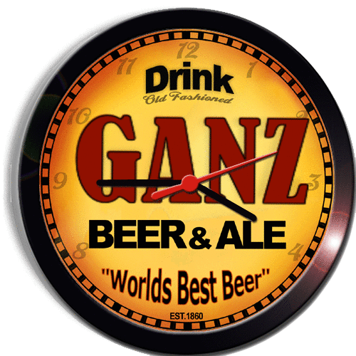 Primary image for GANZ BEER and ALE BREWERY CERVEZA WALL CLOCK