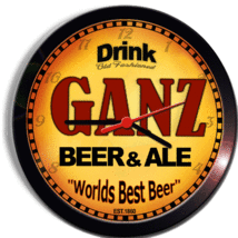GANZ BEER and ALE BREWERY CERVEZA WALL CLOCK - $29.99