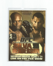 Silva Vs. Henderson 2010 Topps Ufc Fight Poster Insert Card #FPR-UFC82 - £5.41 GBP