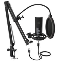 FIFINE Studio Condenser USB Microphone Computer PC Microphone Kit with A... - $182.24