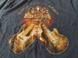 Vintage Hard Rock Cafe Cleveland Ohio Save the Planet Guitar Double Sided Medium - £18.26 GBP