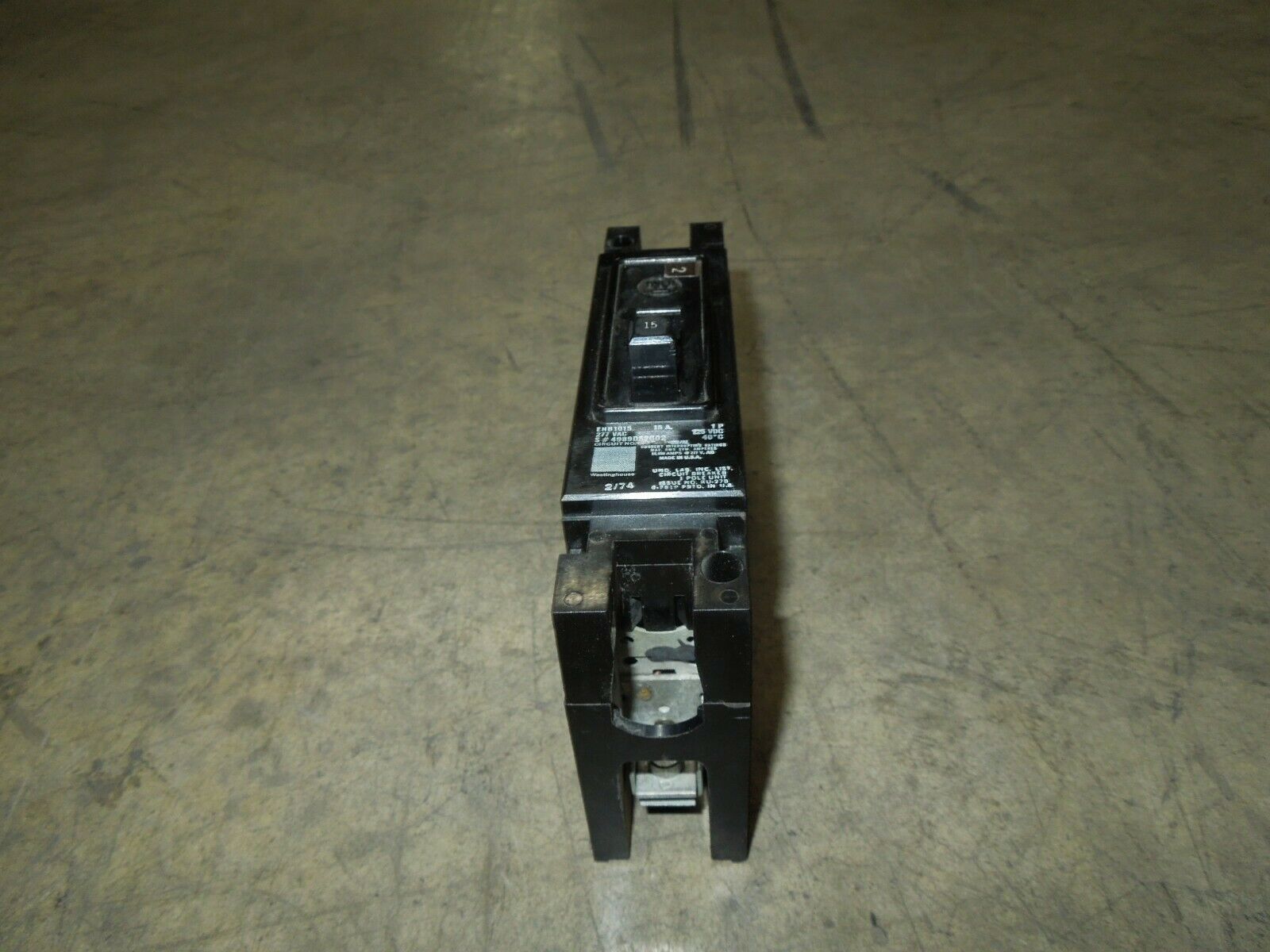 Westinghouse EHB1015 Circuit Breaker 15A 1P 277V Used - $20.00