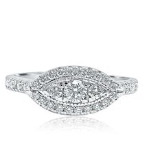 0.61 CT Marquise Halo Shaped Round Cut Natural Diamond Ring 14k White Gold - $1,394.94 0.61 CT Marquise Halo Shaped Round Cut Natural Diamond Ring 14k White Gold - $1,394.94