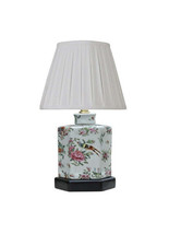 Rose Canton Hexagonal Jar Lamp 12&quot; - £132.58 GBP