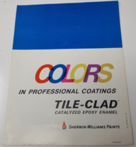 Sherwin-Williams Paints Tile Clad Epoxy Enamel Brochure 1968 Splatter Samples - £15.14 GBP