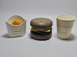 Vintage McDonald&#39;s French Fries/Burger/Drink Pretend Plastic Play Food *HTF* - £59.77 GBP