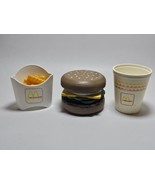 Vintage McDonald&#39;s French Fries/Burger/Drink Pretend Plastic Play Food *... - £58.84 GBP