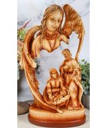 Ebros Angel Gabriel Watching Over The Holy Family of Jesus Woodlike Scul... - $709.52 MXN