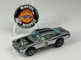 Vintage Hot Wheels King &#39;Kuda Chrome Redline 1969 Mattel Hong Kong Race Car - $3,003.17 MXN
