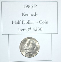 1985 P, Kennedy Half Dollar, # 4230, half dollar coin, vintage coins, ra... - $14.05
