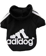 Idepet Soft Cotton Adidog Hoodie for Dog, XL, Black