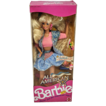 Vintage 1990 All American Barbie Doll Mattel # 9423 New In Original Box Reebok - £59.85 GBP