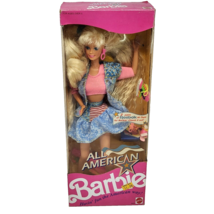 VINTAGE 1990 ALL AMERICAN BARBIE DOLL MATTEL # 9423 NEW IN ORIGINAL BOX ... - $75.05