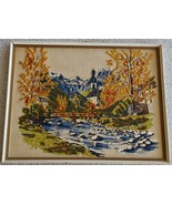 Beautiful Vintage Framed Cross Stitch Artwork - VGC - BEAUTIFUL VINTAGE ... - $54.31 CAD