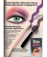 1985 Q-Tips Qtips Cotton Swabs Makeup Applicator Retro VTG Print Ad Vint... - $5.93