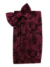 Paisley Cummerbund and Self-Tie Bow Tie in Assorted Colors - £67.23 GBP