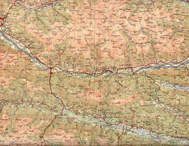 Original Military Topographic Detailed Map Slovenia G. Dravograd Drava GIJA 1949 - £29.21 GBP