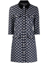 NWT Maje Renatila in Blue Bow Print Cotton Mini Shirt Dress 40 / US 8 $445 - £136.23 GBP