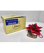Vtg Fabar Capodimonte Italian Porcelain Poinsettia Flower By Lilian Vernon - $18.00