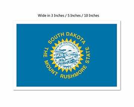 South Dakota State Flag Vinyl Car Bumper Window Sticker Wide in 5&quot; - £3.51 GBP