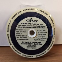 Clover Navy Fusible Border Bias Tape 6.5 yards 3/4” Width 100% Cotton Qu... - $19.79
