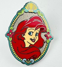 Disney Little Mermaid Ariel - Close Up Face + Hair  Pin.  1.5&quot; High - £10.32 GBP