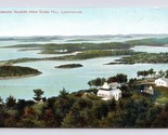 Vista Da Gibbs Collina Faro Croce Bay Bermuda Unp DB Cartolina F19 - $4.04