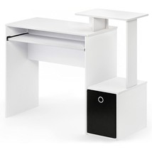 Furinno Econ Multipurpose Home Office Computer Writing Desk, White/Black - £72.96 GBP