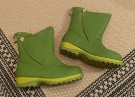Lands’ End Winter Snow Boots Youth Size 5M Rain Boots GREEN - $24.74