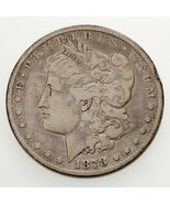 1878-CC $1 Silver Morgan Dollar in Very Good Condition, Light Gray Color - $5,510.00 MXN