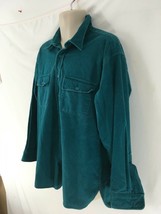 LL Bean Mens XL Hiking Camp Grunge Vtg USA Made Cotton Chamois Cloth Shirt - £22.91 GBP